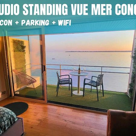 - L'Iroizh - Concarneau - Vue Mer Panoramique - Studio Standing Plage Des Sables Blancs - Parking - Panoramic Sea View - Near Thalassotherapy - Wifi - Exteriör bild